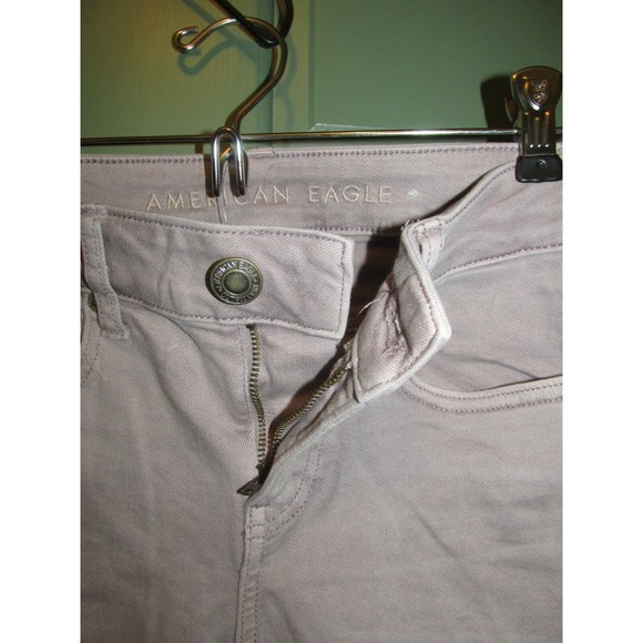 American Eagle Distressed Low Rise Light Purple Super Stretch Jegging Jeans Sz 2 - Picture 8 of 10